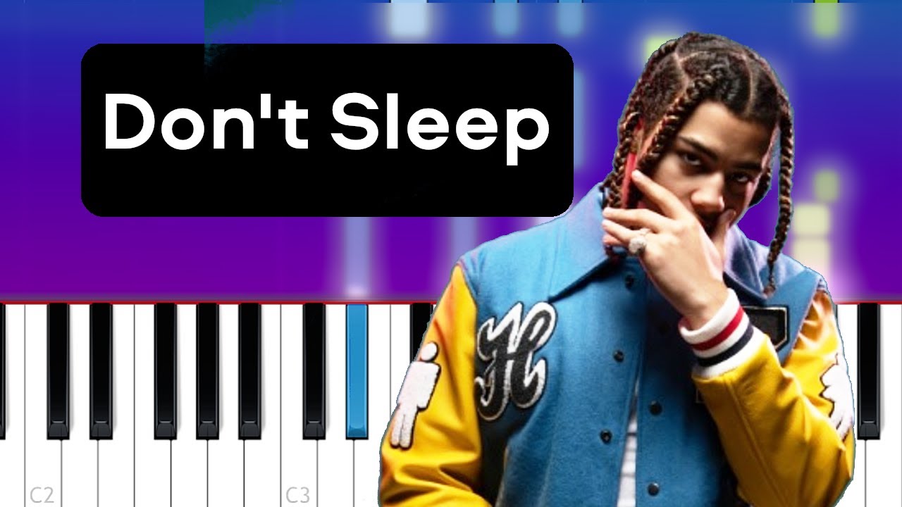 24kGoldn - Don't Sleep (Piano Tutorial)