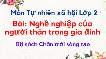 TỰ NHIÊN XÃ HỘI LỚP 2 | NGHỀ NGHIỆP CỦA NGƯỜI THÂN TRONG GIA ĐÌNH | BỘ SÁCH CHÂN TRỜI SÁNG TẠO