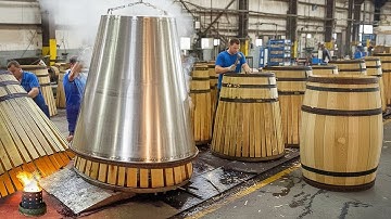 The Genius Machine They Invented to Mass Produce Wooden Barrels