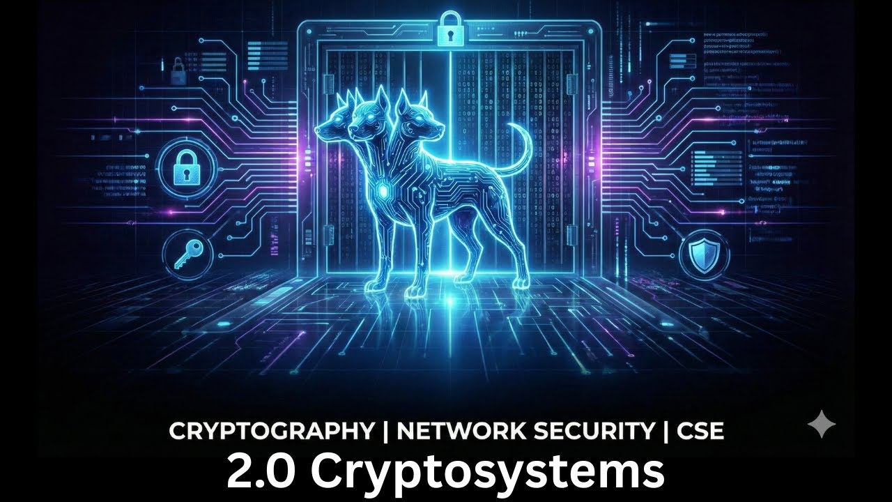 2.0 Cryptosystems | Cryptography and Network Security | Computer Science Engineering