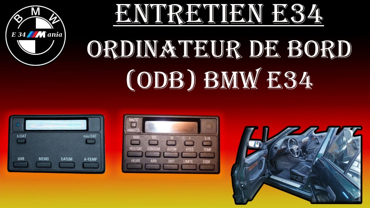 Démontage de l'ordinateur de bord BMW E34 (ODB) - YouTube