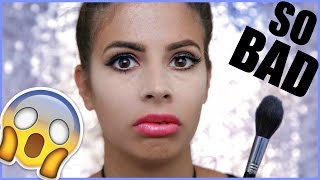 PRODUCTS I HATE MAKEUP TUTORIAL Challenge | LAURA LEE