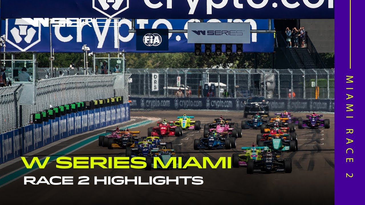 W Series Miami | Race 2 Highlights - YouTube