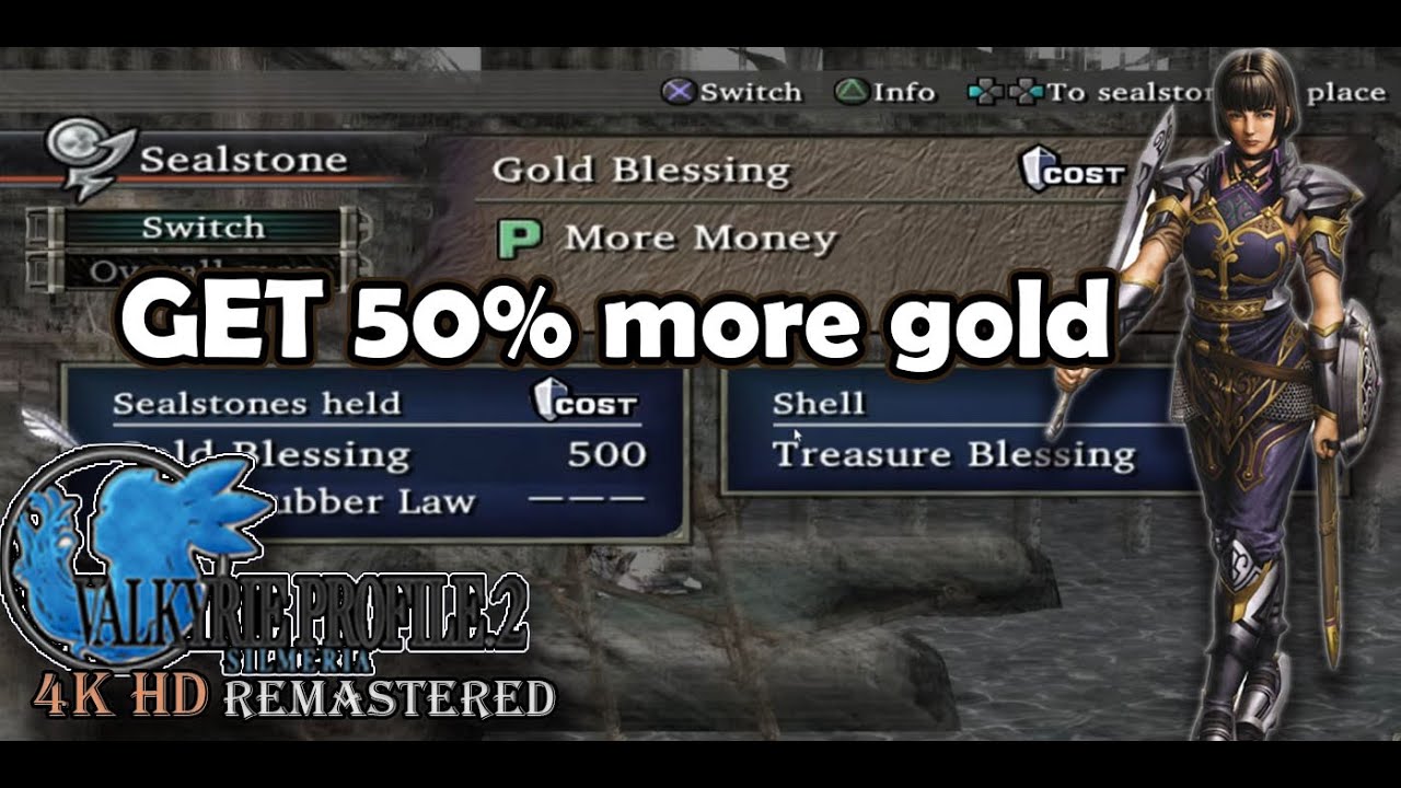 How to Get Gold Blessing Sealstone – Valkyrie Profile 2 Remastered