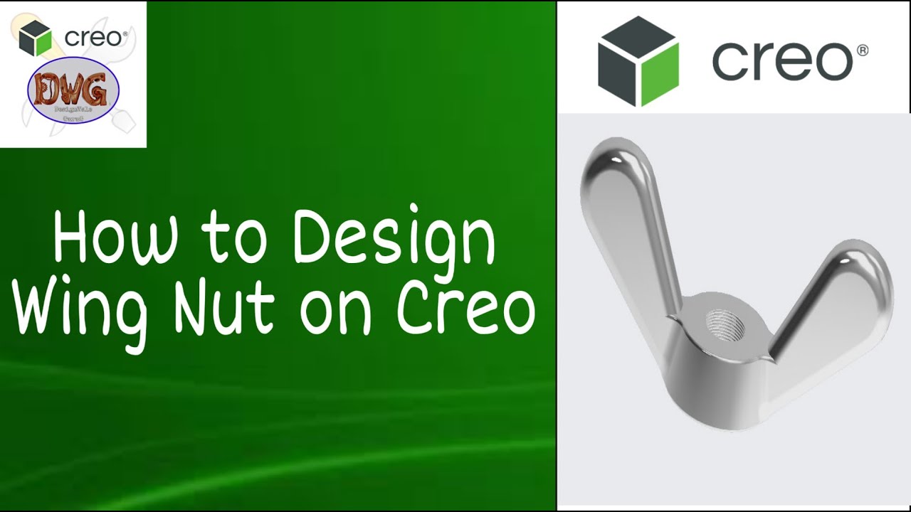 How to design Wing Nut on Creo  | in Hindi |Perfect cad service|PCS
