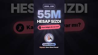Suno'da 55 milyon hesap sızdı! Kart bilgin de var mı? 🎵 #shorts #cybersecurity #siberguvenlik