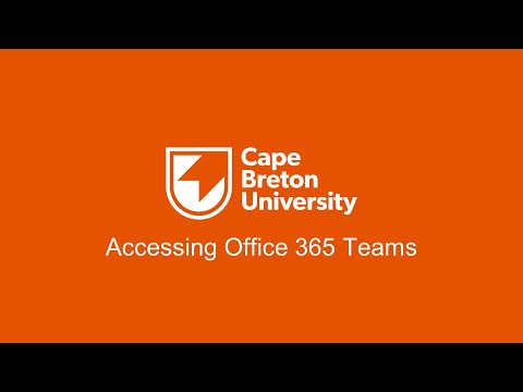 Accessing Office 356 Teams