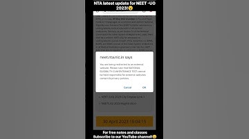 NTA has released the official City Intimation Slip for NEET-UG 2023😮 | Download Now!✅👍 #neet2023