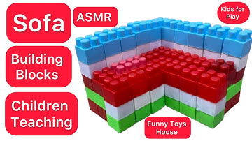 How to make a Building Blocks Sofa Satisfying DIY Couch/ASMR Building Blocks/relaxation #satisfying