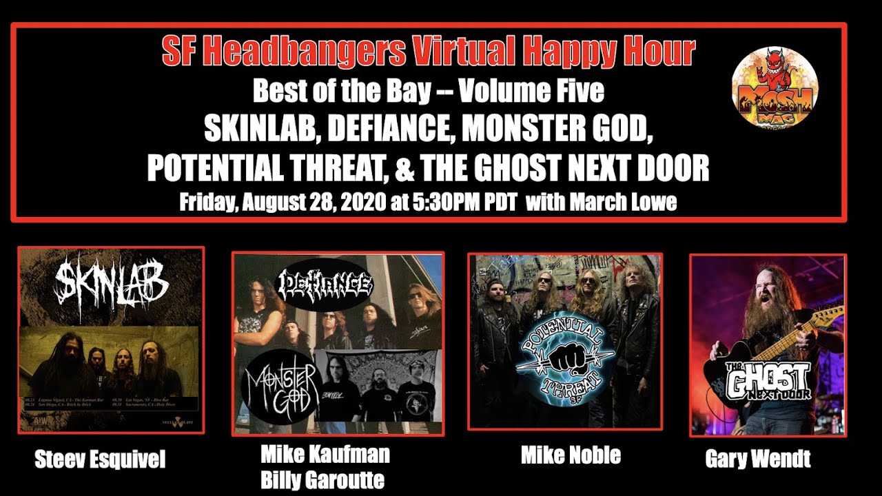 SF Headbangers Virtual Happy Hour - Best of the Bay Vol. 5   8-28-2020