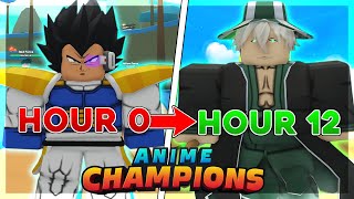 I Spent 12 Hours In The *NEW* BLEACH Update 2 in Anime Champions Simulator