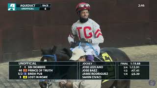 Aqueduct race 6 2/14/26