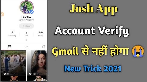 How to account verify on Josh App |Josh App Gmail ane ki baad Reply kaise kare Josh App |Josh App