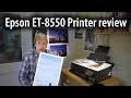 Epson ET 8550 printer review. Functionality, features and print quality of the 13" A3+ EcoTank model