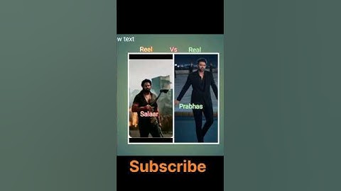 Salaar : Part 1 Reel vs Real //#shorts​ #viral​ #cast​#salaar​#actor​#actress​ #prabhas​#reelvsreal​