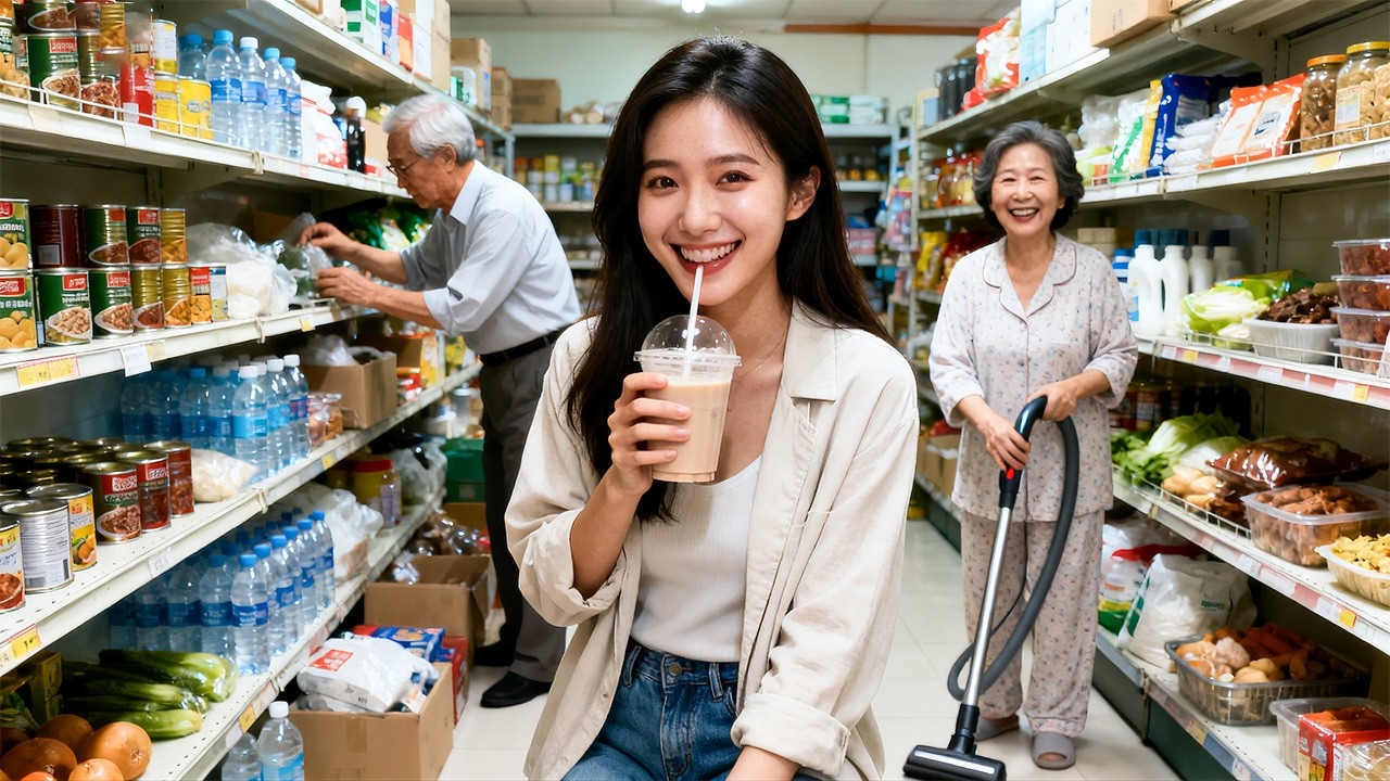 末日被惡毒鄰居害死，一睜開眼重生回到末世三天！帶全家直接搬空超市蓋安全屋！惡鄰上門求救？一腳踢出安全區餵殭屍