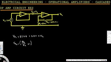 Electrical Engineering: Operational Amp - Cascaded Op-Amp Circuit: Example 2