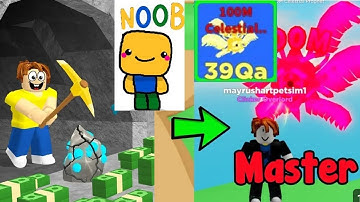 Mining Clicker Simulator 🤯🤖! Roblox mining simulator clicker noob to pro? 😇