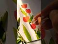 Relaxing Tulip Bookmark Art 🌞 | DIY Aesthetic #bookmark #art #painting