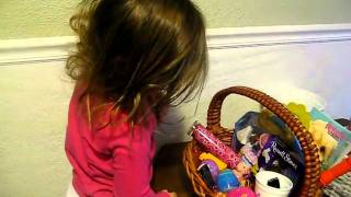 Eliza Easter Basket Morning 2011