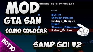 GTA SAN | Como Colocar Mod SAMP GUI V2 | San Andreas 2017