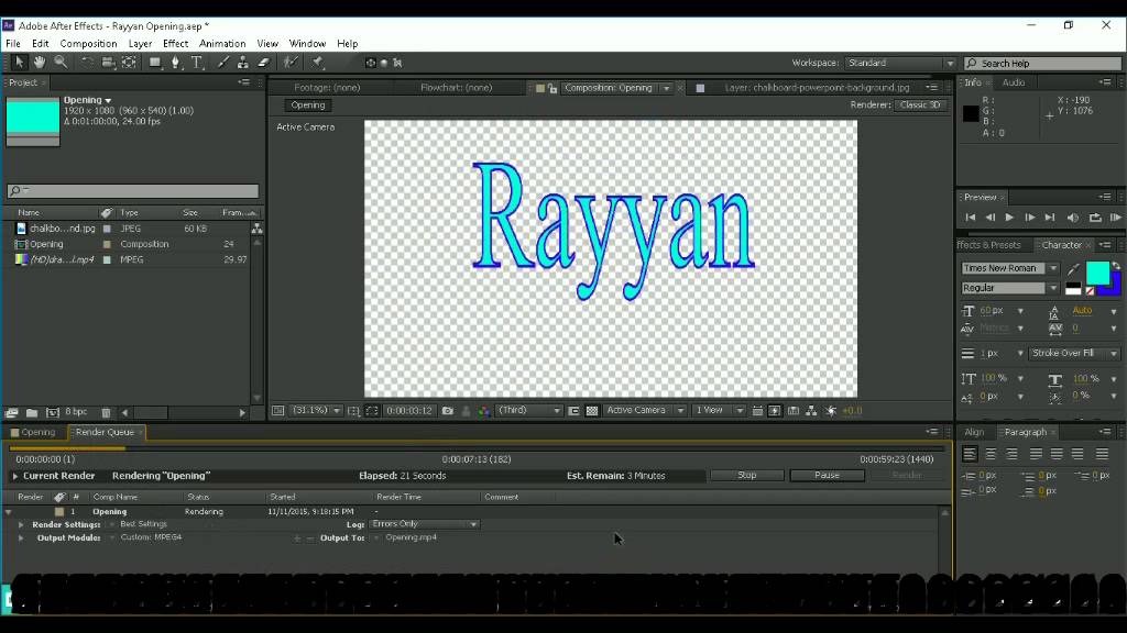 How to render files in ae YouTube