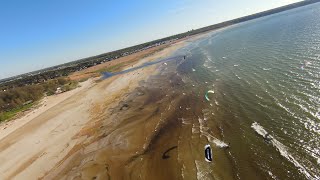 Drone DJI FPV. 🪂Kiteboarding🏄‍♂️ Kakumäe rand beach🌊 📽 4K 60fps 🎬
