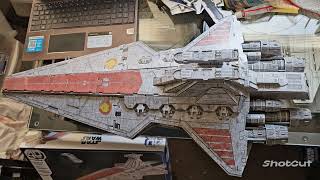 Clone Wars creative 4d star wars venator class star destroyer build and review!