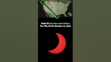 Path Of The Ring Of Fire (Annular) Solar Eclipse For The US On October 14, 2023