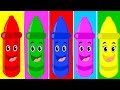 five little crayons | crayons color song | learn colors | nursery rhyme | childrens rhymes