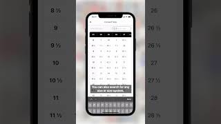 Convert Any Size! #fashion #secondhand #thrifting #thrift #sizes #sizes  #sustainability screenshot 2