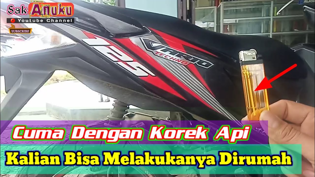 Cara memasang striping motor - Vario 2014 || Tutorial