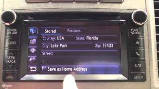 Setting a Destination on Your Toyota Navigation System