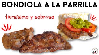 Bife de bondiola a la parrilla