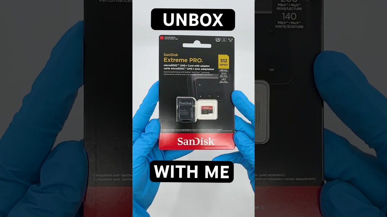 Sandisk Universal 512GB Extreme PRO microSD Memory Card & Adapter.