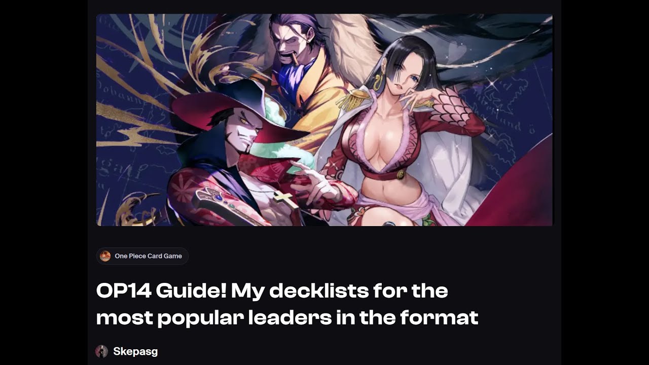 OP14 Guide! Best Leaders  and Decklists to play!