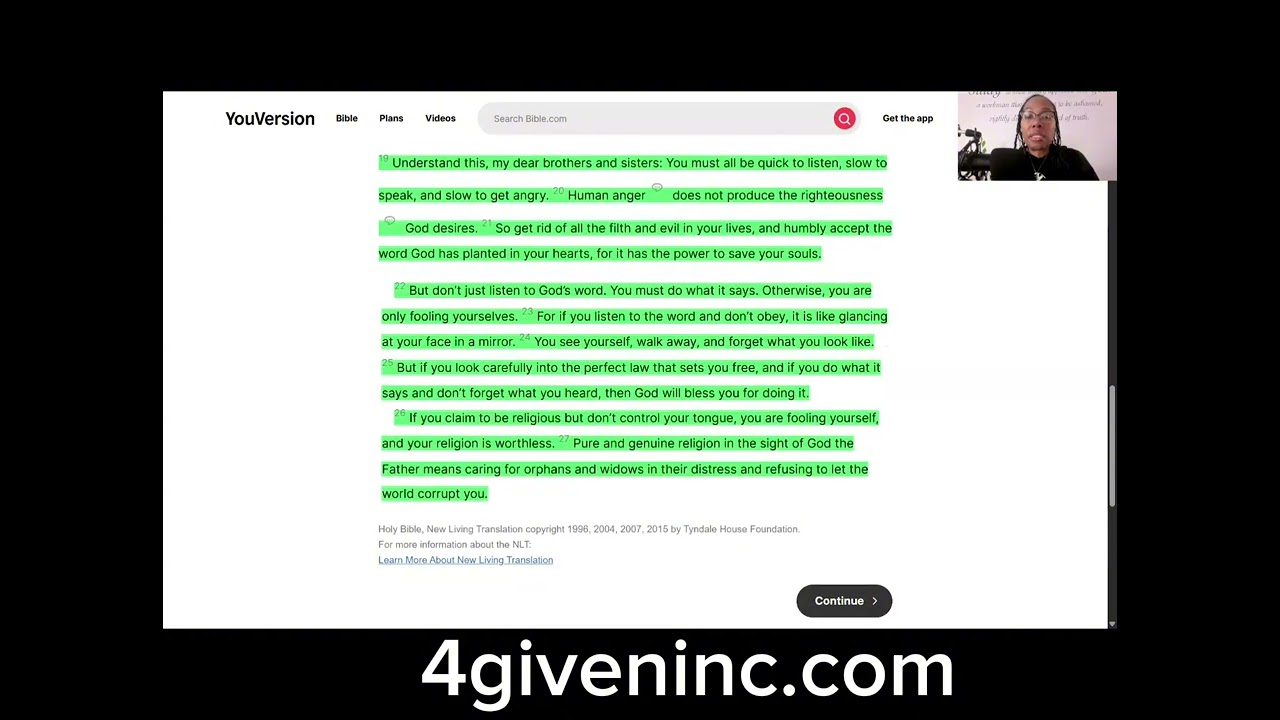 One Year Chronological Bible Reading Plan New Living Translation, December 12th