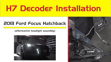 CAN-BUS H11 H7 LED Decoder Installation for Cars