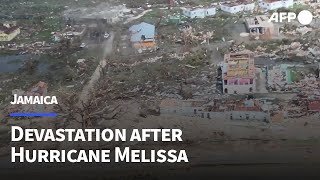 Download lagu Aerial images show devastation in Jamaica in Hurricane Melissa's wake | AFP