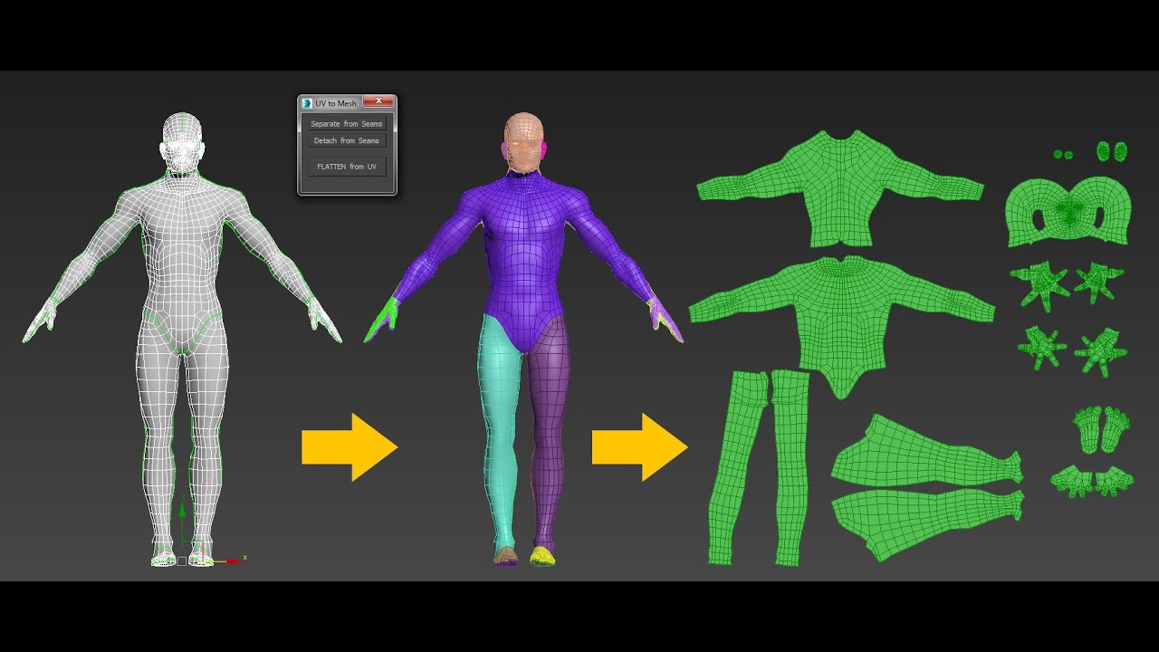 KinematicLAB - UV to MESH - YouTube