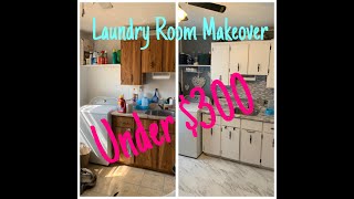 LAUNDRY ROOM MAKEOVER UNDER $300/ NO CONSTRUCTION/FOX SQUAD 6