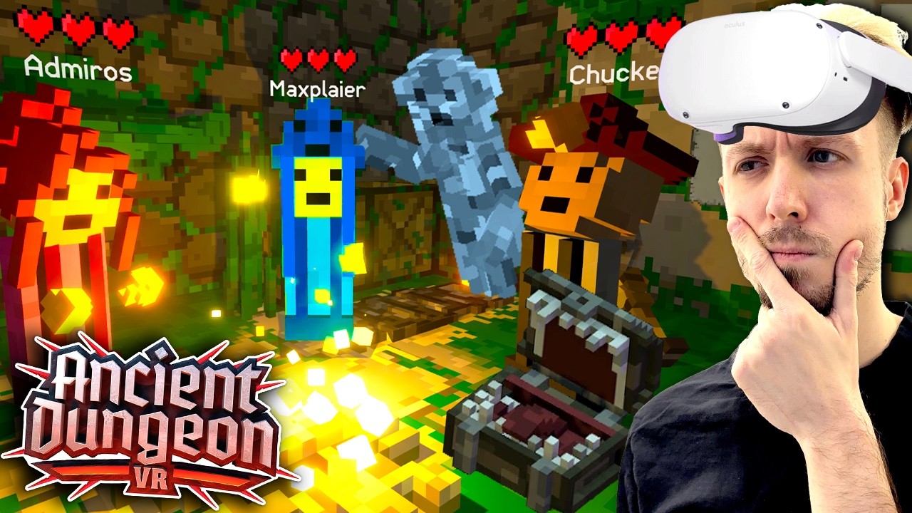 ⚔️ Wielka wyprawa CZTERECH WOJOWNIKÓW do LOCHÓW na VR! *Ancient Dungeon*