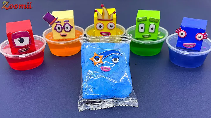 Numberblocks - Mixing Glossy Slime ASMR | Satisfying Slime Video!★ASMR★