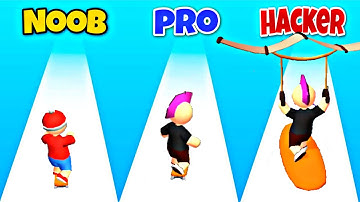NOOB vs PRO vs HACKER in Hook and Roll