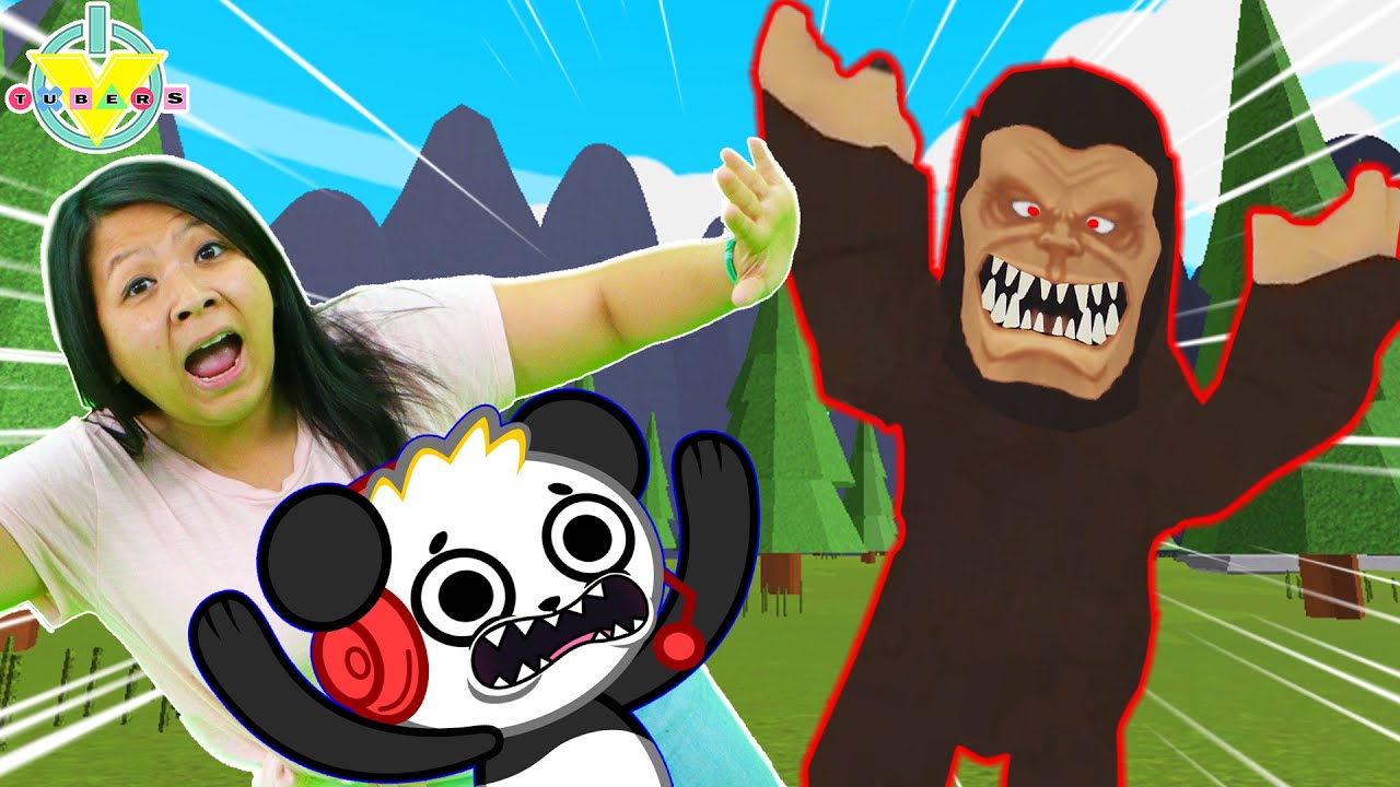 Ryan S Mommy Finding Big Foots Cave In Roblox Let S Play Roblox Bigfoot With Combo Panda Youtube - big foot roblox