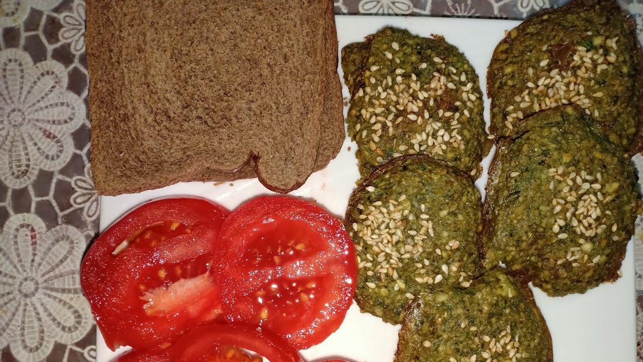 طريقة عمل الفلافل المصرية دايت فى الفرن Oven Baked Egyptian Falafel Diet