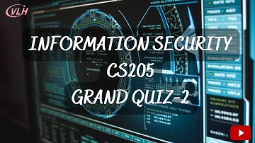 Information  security CS205 Grand Quiz / Virtual learning Hub (VLH)