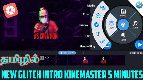 how to create after effects glitch intro in Android Tamil /as creation tamil