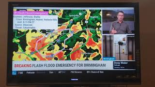 TWC Coverage Flash Flood Emergency for Birmingham AL 5/4/21