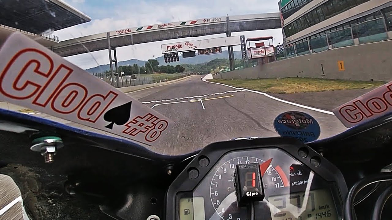Mugello Circuit On Board - Honda CBR 600 2005 #dainese #hondacbr # ...